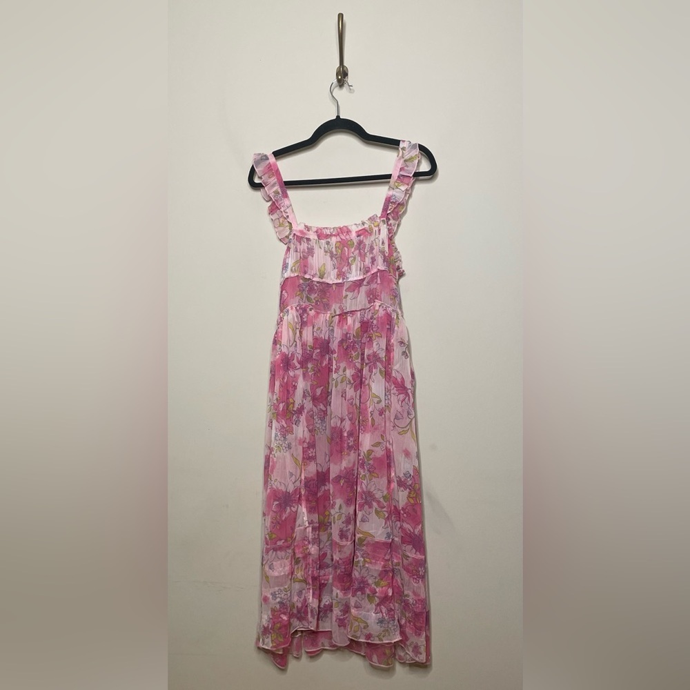 Free People Moon Phase Printed Midi Dress in Pop Combo - Picture 7 of 11